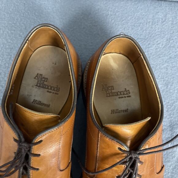 Allen Edmonds Hillcrest 8.5 Light Brown Tan Oxford Shoes Formal Business Luxe main image 12